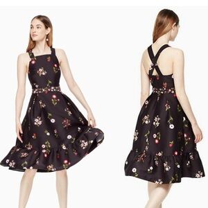 Floral Black Dress